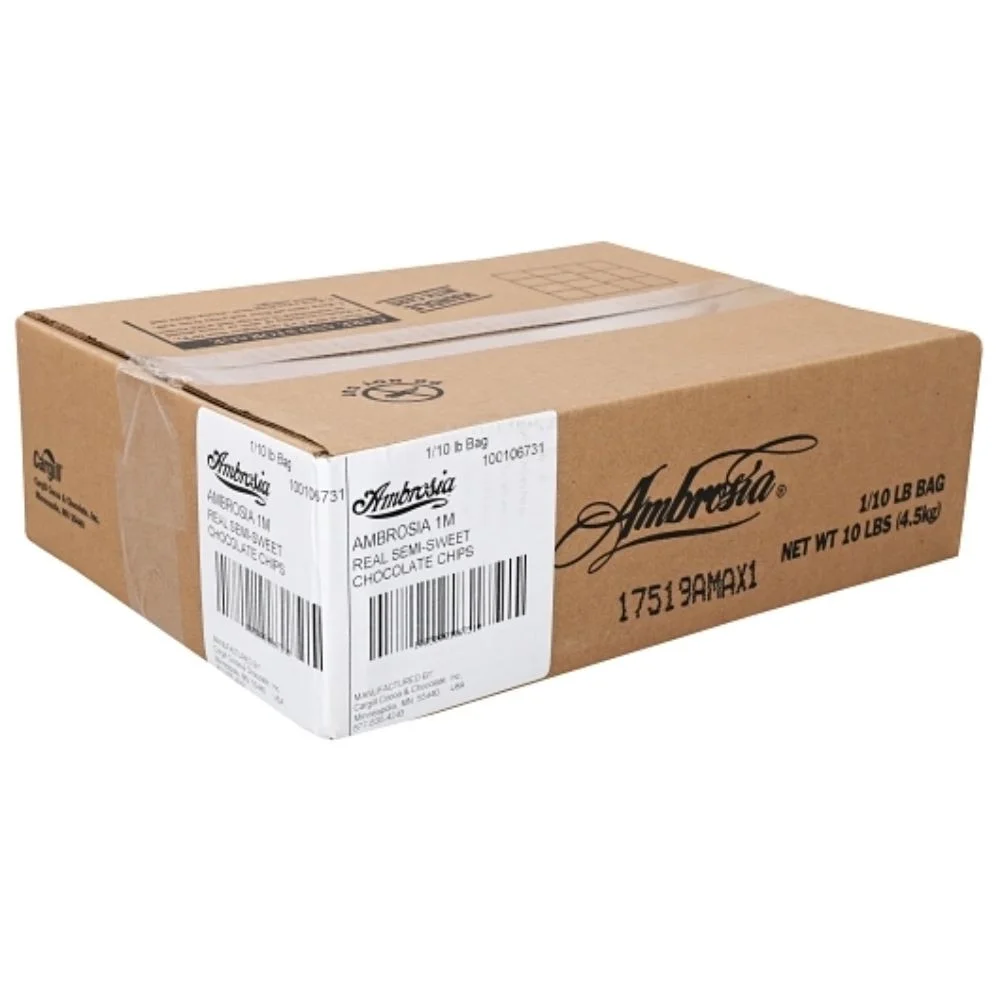 Ambrosia Semi-Sweet Chocolate Chips, 10 Pounds