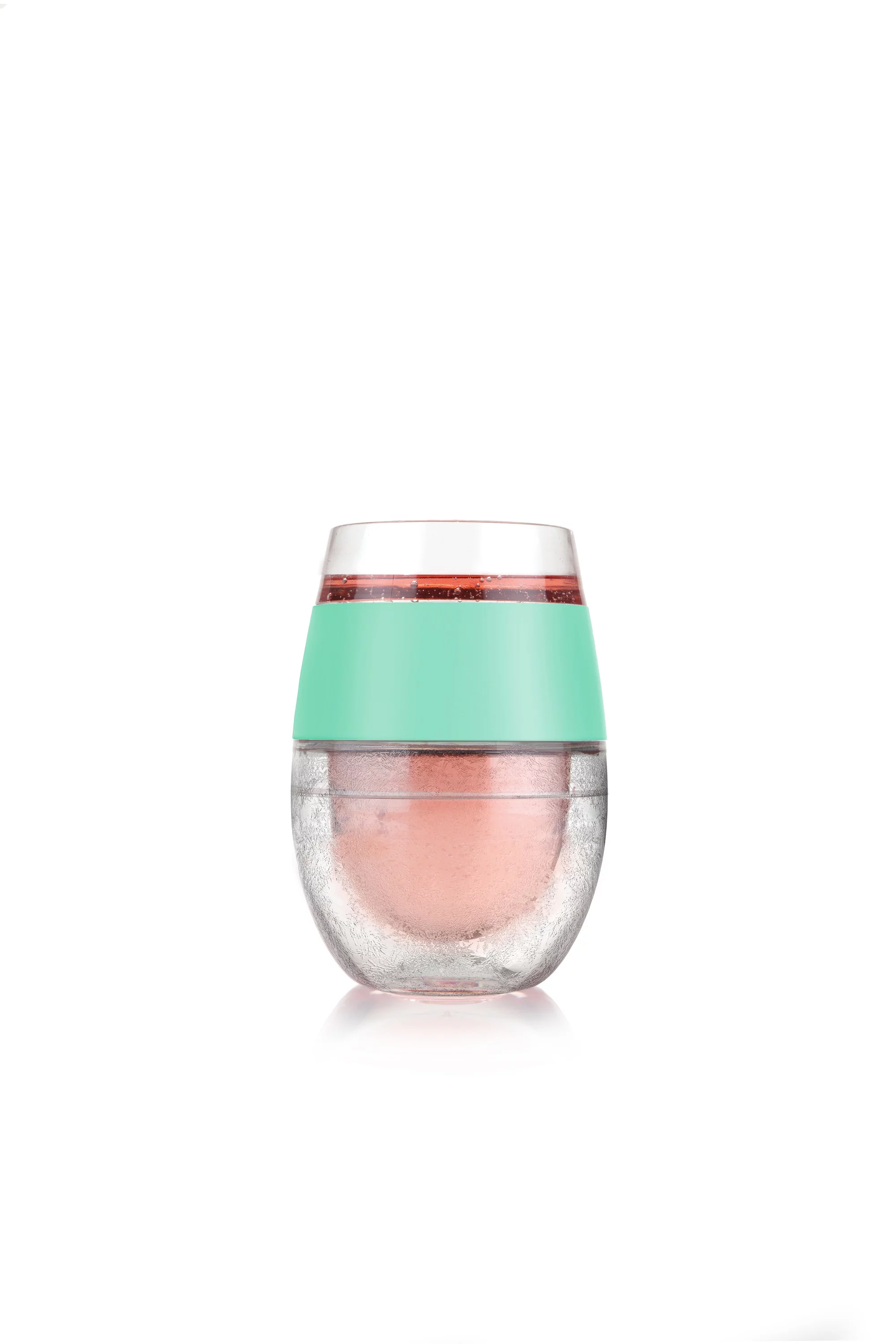 Host Wine Freeze Cup - Plastic Double Wall Insulated Freezable Tumbler, Mint