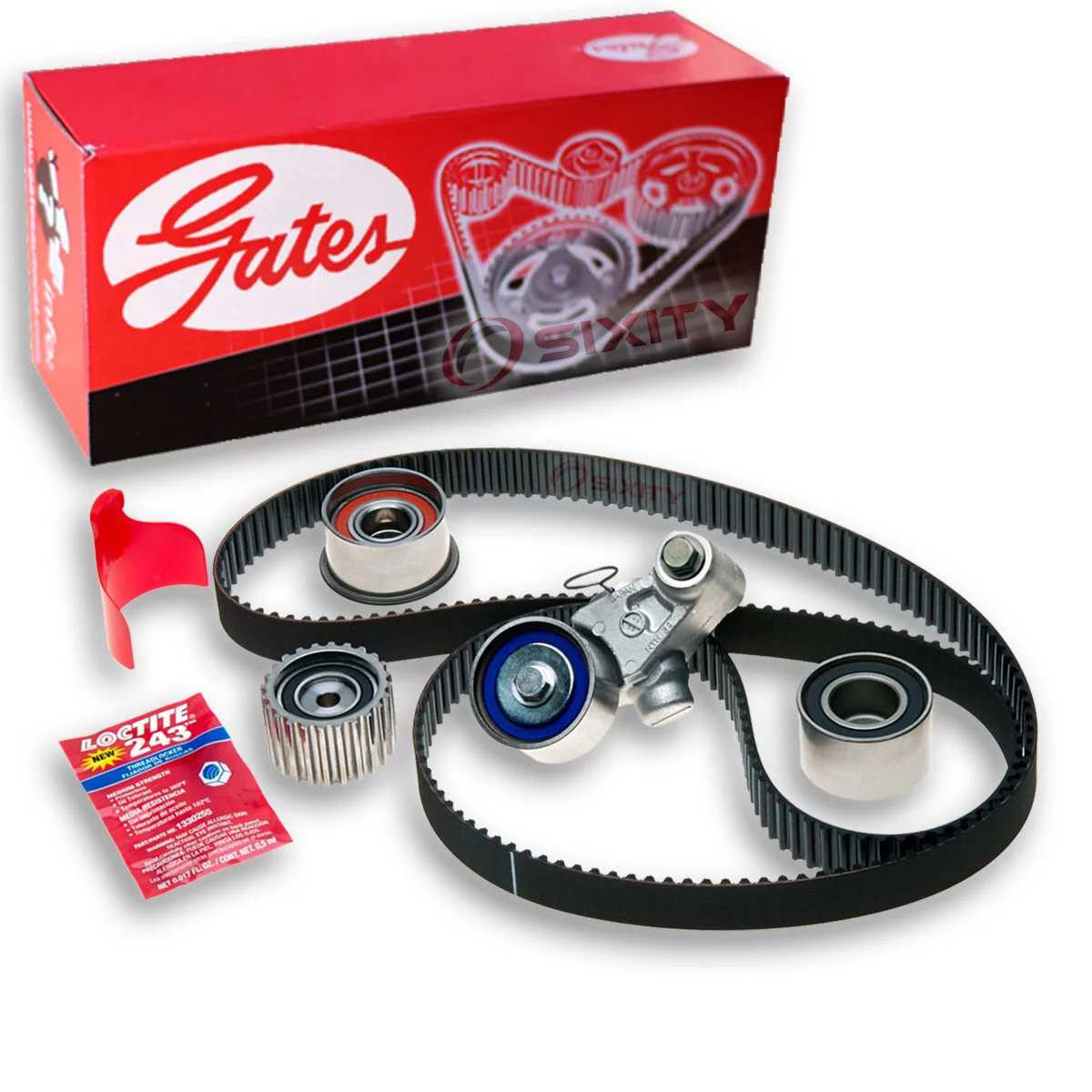 Gates PowerGrip Timing Belt Component Kit compatible with Subaru Impreza 2.2L 2.5L H4 1999-2011
