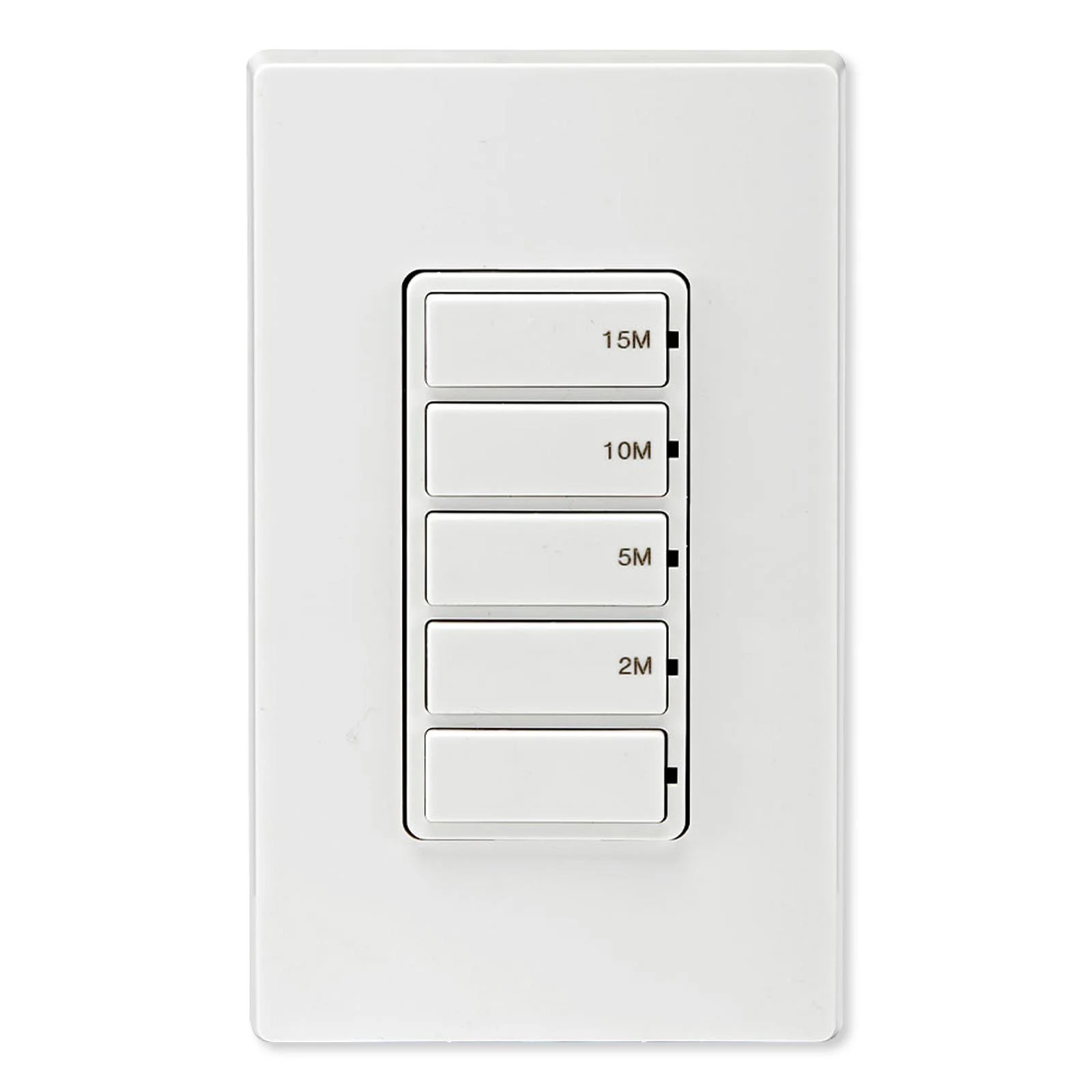 Leviton DT115-1LW Decora Countdown Timer Wall Switch, 15 Min (2, 5, 10, 15 Min)