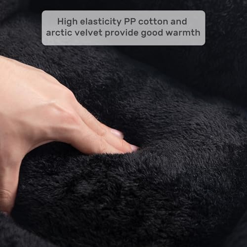 Hollypet Printed Flannel Rectangle Plush Dog Cat Bed Self-Warming Pet Bed, Christmas Red and Green Check