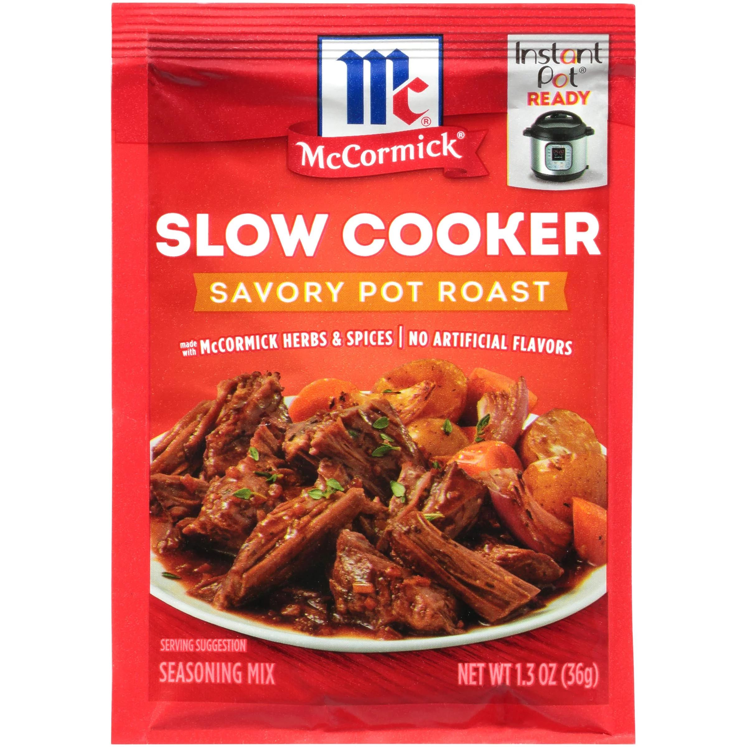 McCormick Slow Cooker Savory Pot Roast Seasoning Mix, 1.3 oz (Pack of 24)