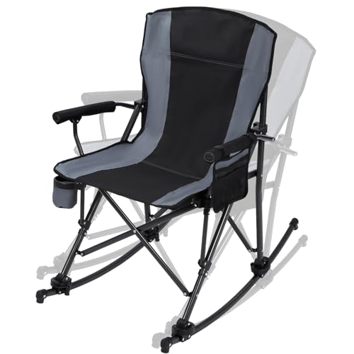 REDCAMP Oversized Folding Camping Chair for Adults Heavy Duty 250/300/330lb, Sturdy Steel Frame Outdoor Camp Chairs Portable Lawn Chair with High Back and Cup Holder