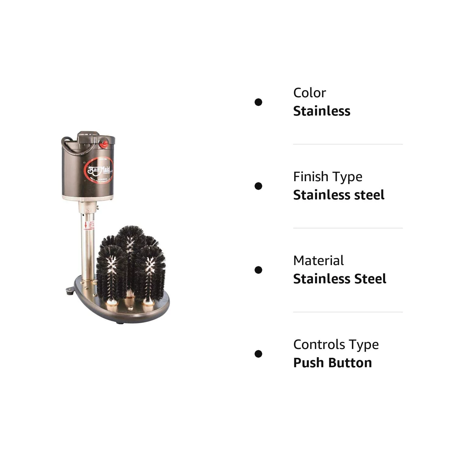 Bar Maid A-200 Upright 5-Brush Electric Glass Washer