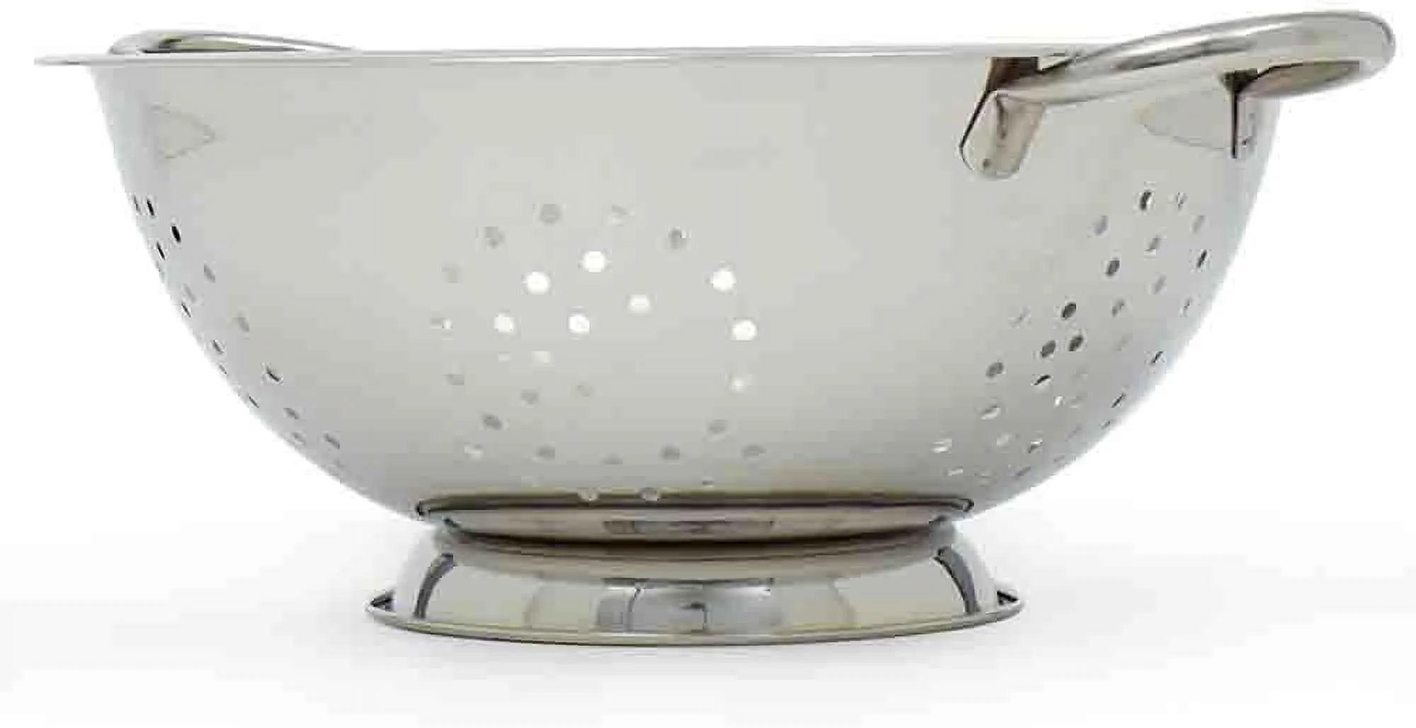 Stainin Stainless Steel Deep Colander Strainer |Rust Proof | Kitchen Food Staining, Washing, Draining And Rinsing Pasta, Vegetables & Frui, 5 Quart, Silver