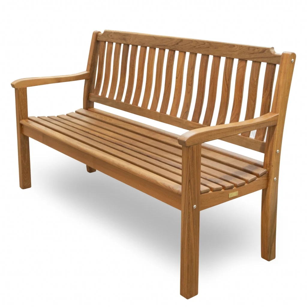 HomeRoots 476412 36 x 60 x 24 in. Teak Solid Wood Garden Bench