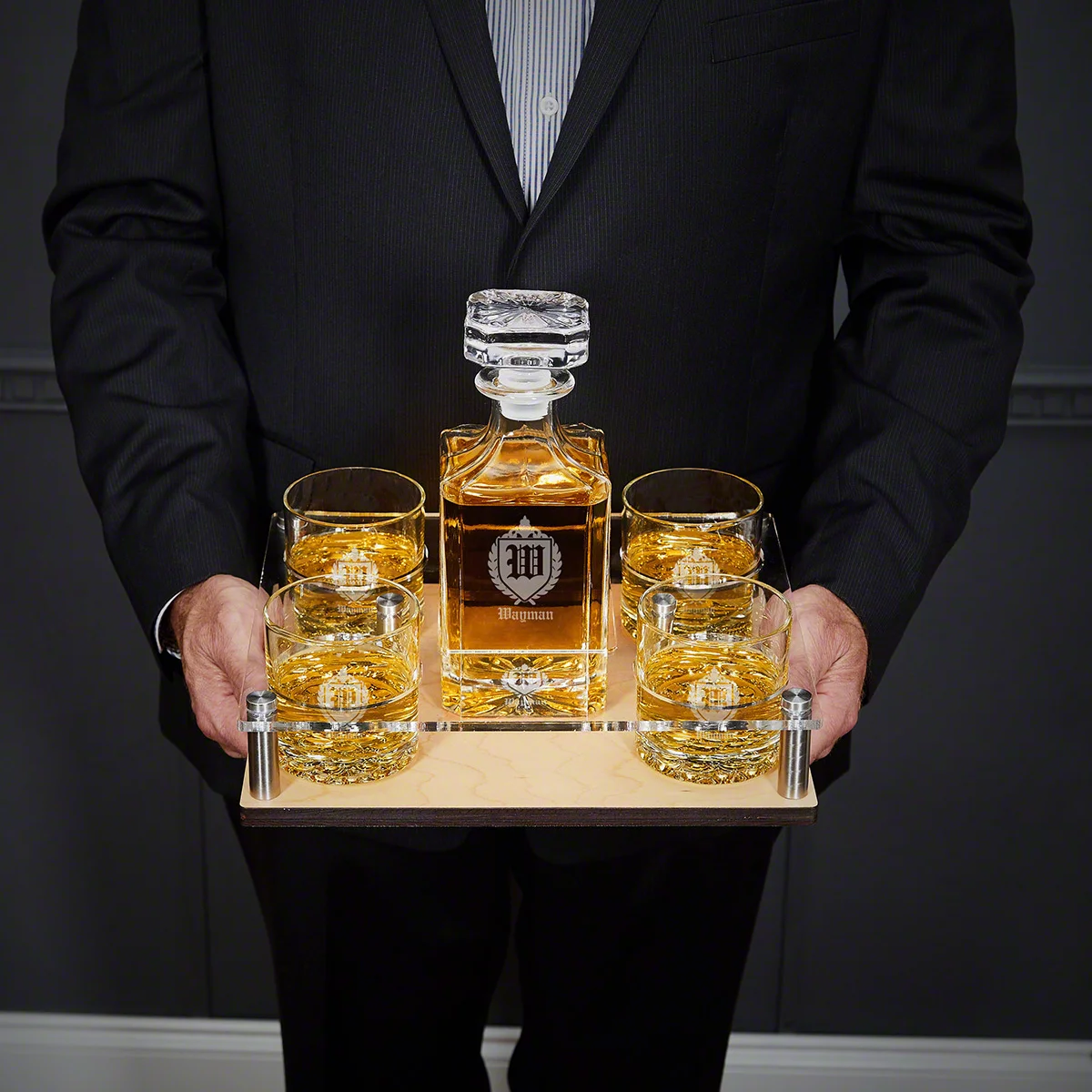 Tall Personalized Shot Glasses, Set of Six