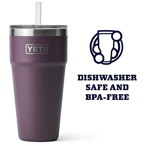 YETI Rambler 26 oz Straw Cup, Vacuum Insulated, Stainless Steel with Straw Lid