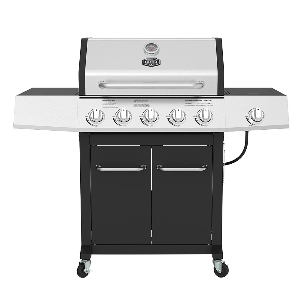 Expert Grill 5 Burner Propane Gas Grill with Side Burner