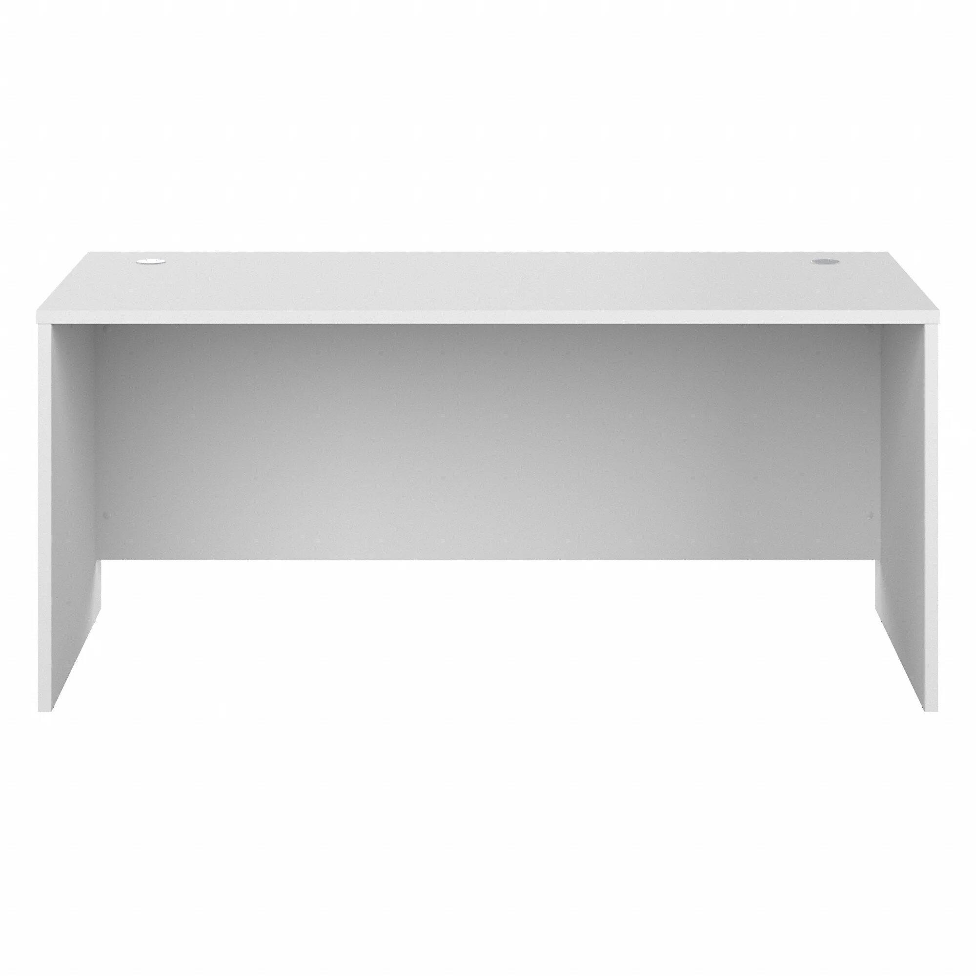 Studio C 66W x 30D Office Desk in White - Engineered Wood