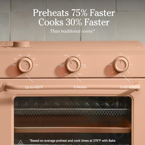 Our Place Wonder Oven | 6-in-1 Air Fryer & Toaster Oven with Steam Infusion | Compact, Countertop Friendly, Fast Preheat, Multifunctional | Air Fry, Toast, Roast, Bake, Reheat & Broil | Char