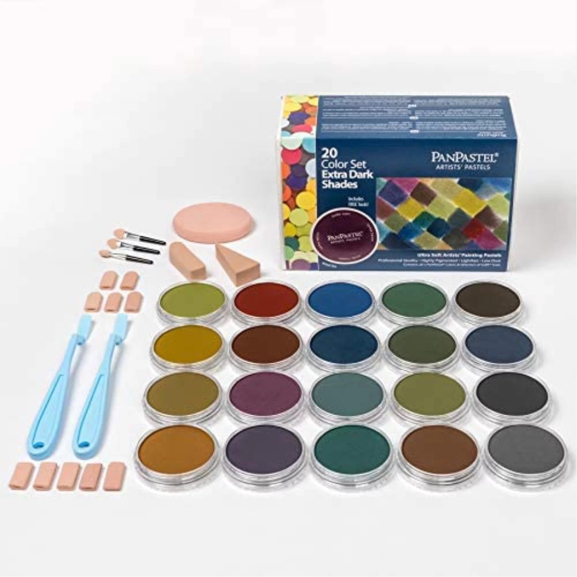 PanPastel® Set, 20-Colors, Extra Dark Shades