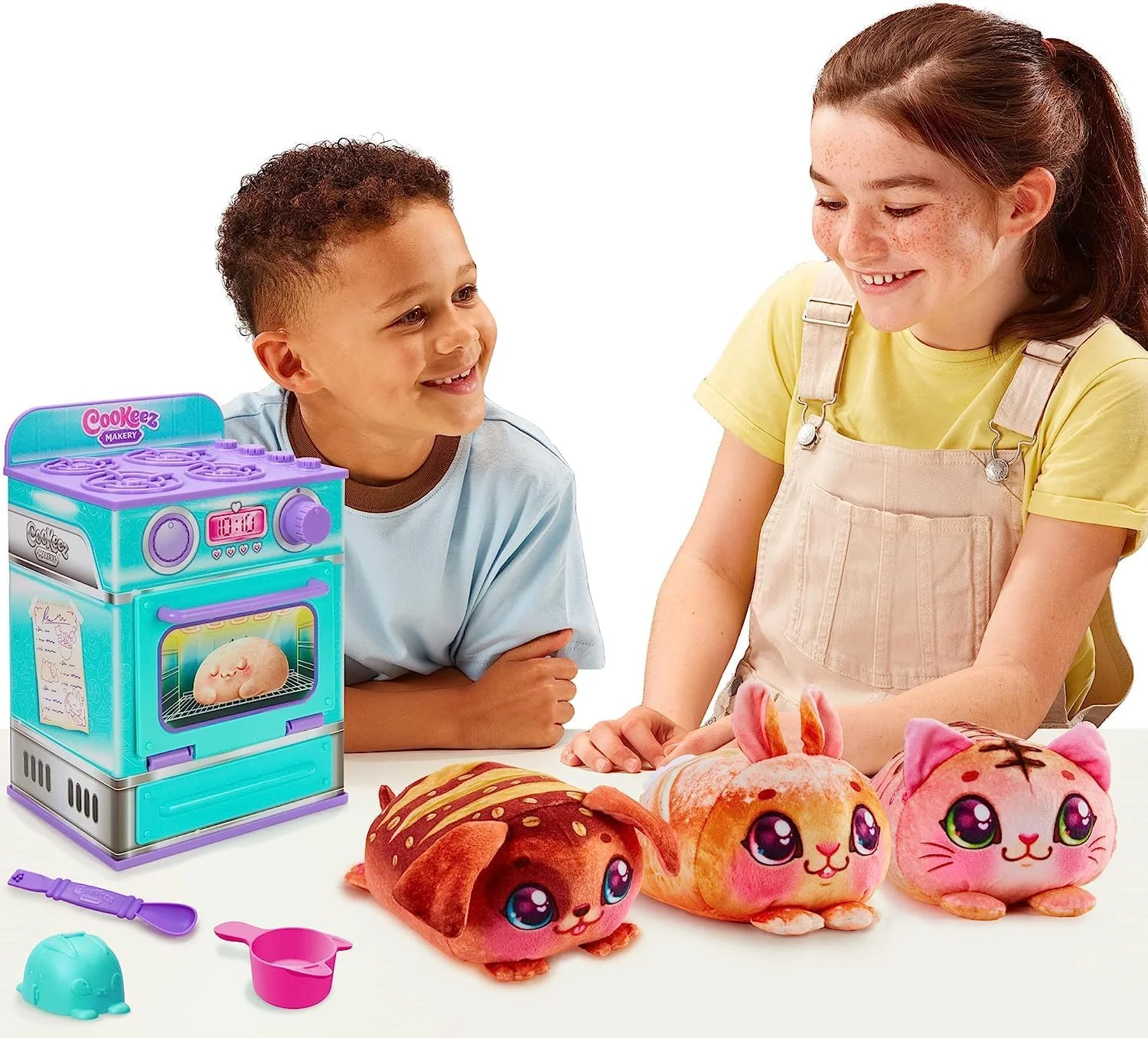 COOKEEZ MAKERY Baked Treatz Oven. Mix & Make a Plush Best Friend! Place Your Dough in The Oven and Be Amazed When A Warm, Scented, Interactive, Plush Friend Comes Out! Top 2023