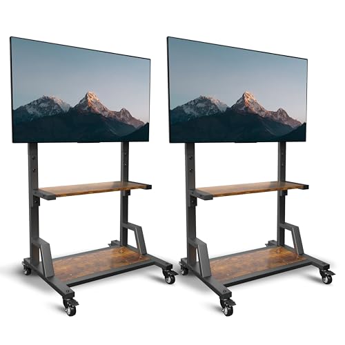 AENTGIU Rolling TV Stand Mobile TV Cart for 32