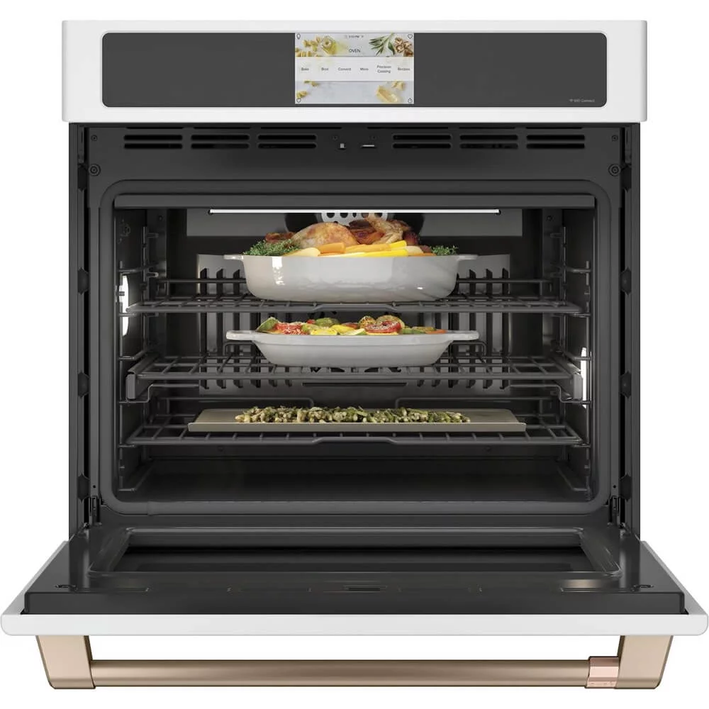 Café CTS90DP4NW2 30 inch Matte White Smart Built-In Convection Single Wall Oven