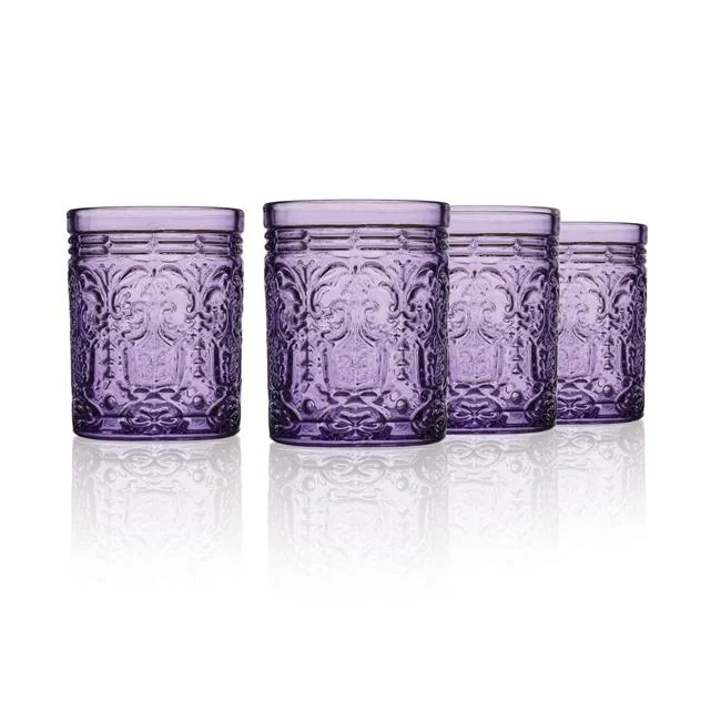 Godinger  Jax Grape Double Old Fashion Glass - Set of 4