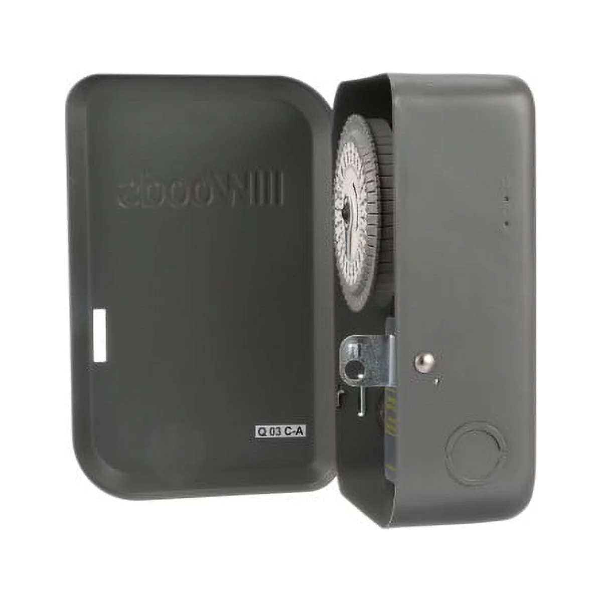 Woods 59101WD 120V 40A SPST Indoor 24-Hour Mechanical Time Switch Timer with Metal Box