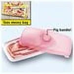 MSC International Joie Oink Oink Piggy Airtight Bacon Keeper Storage Container Pod, 1-Pound Capacity,Pink