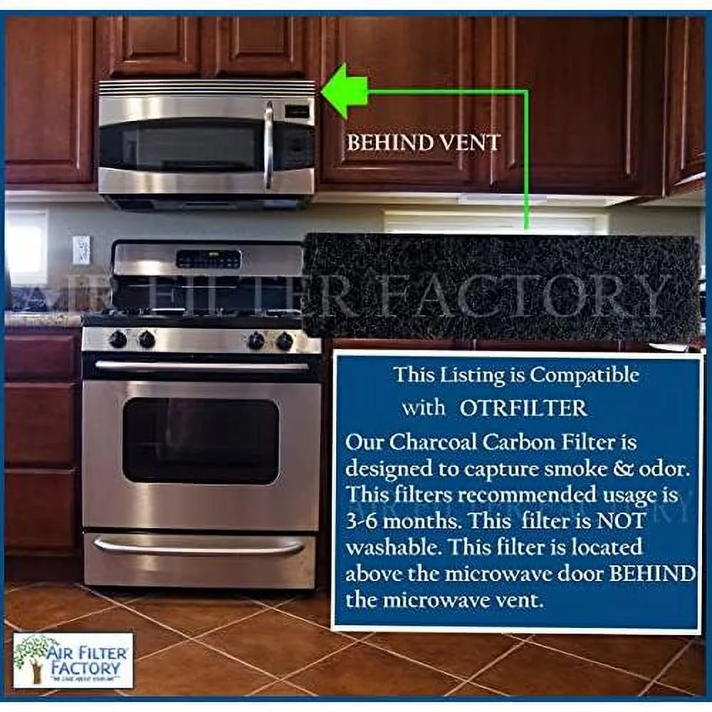 Replacement For  OTRFILTER Microwave Oven Charcoal Carbon Filter