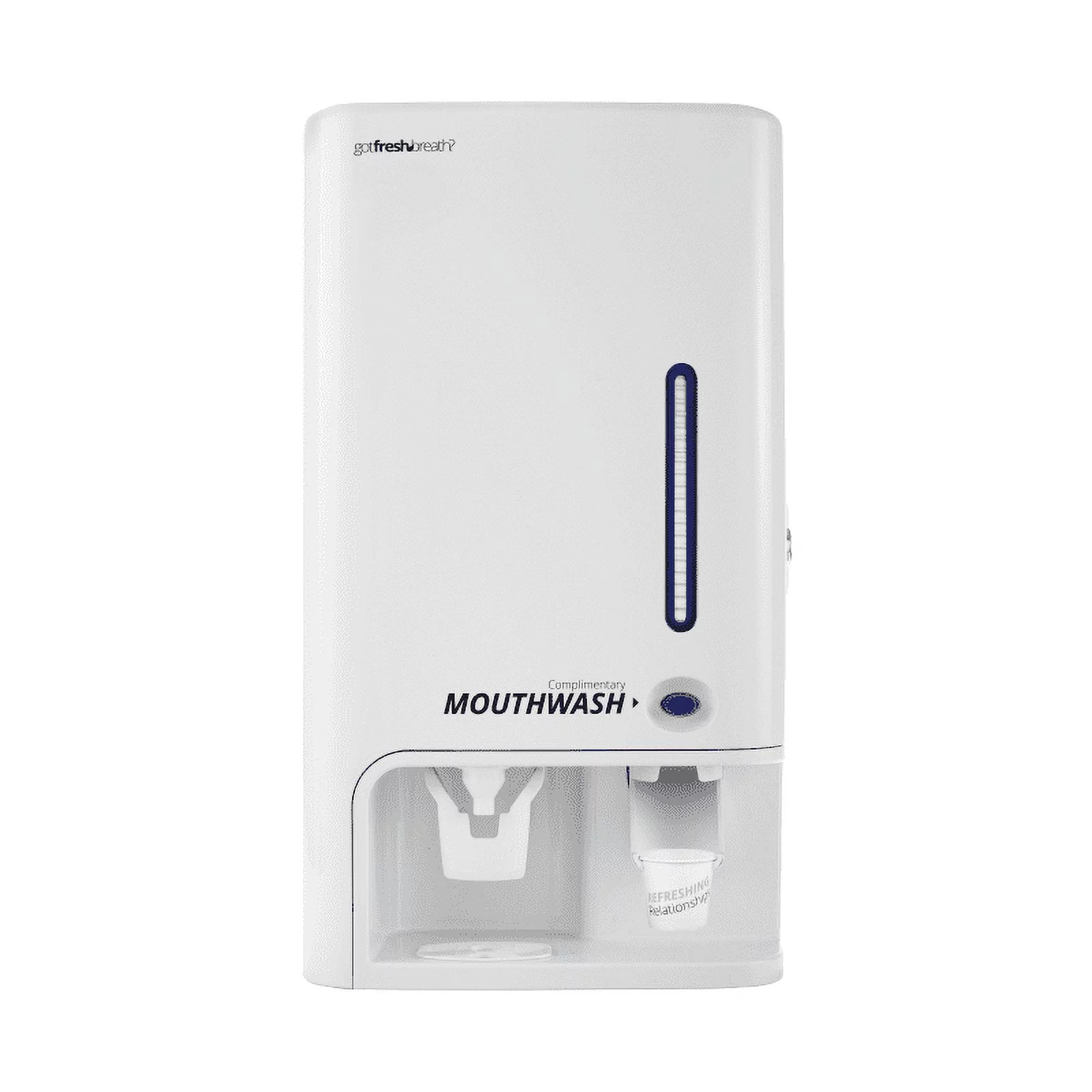 Manual Mouthwash Dispenser (White) - for GotFreshBreath Alcohol-Free Mouthwash