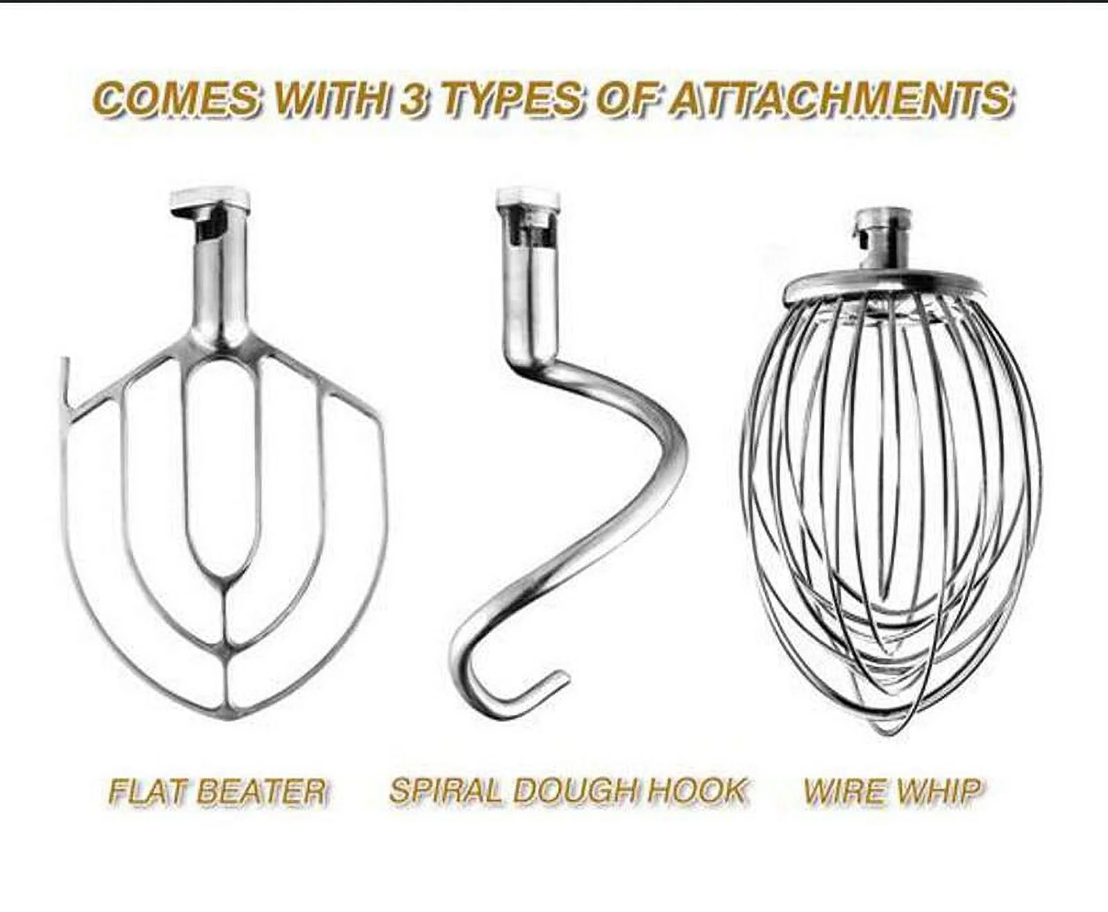 PreAsion 30L Electric Dough Mixer Food Blender 3 Speed Flour Mixer with 3 Stainless Steel Beater