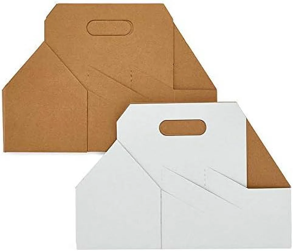 25Ea - 10-5/8 X 7 X 12 White Six Pack Wine Bottle