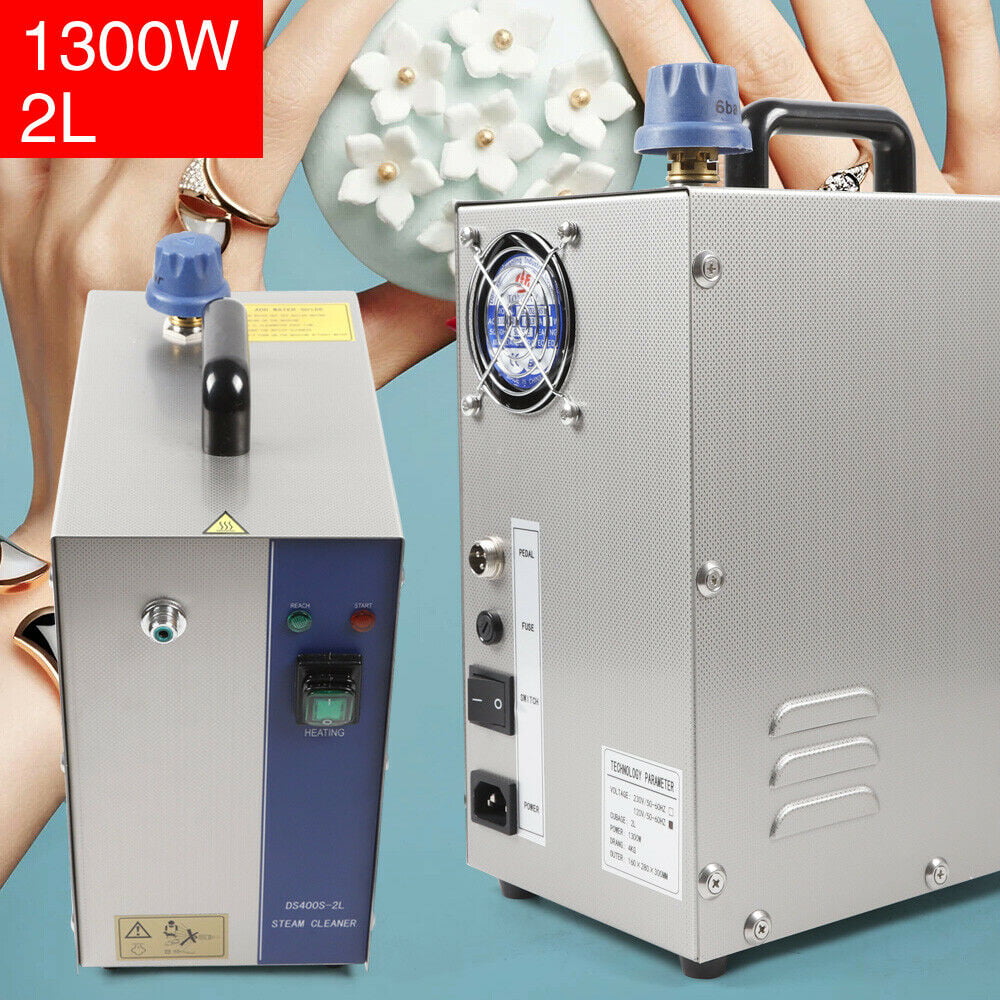 CNCEST Jewelry Cleaner Steam Cleaning Machine Stainless Steel 1.3KW 2L