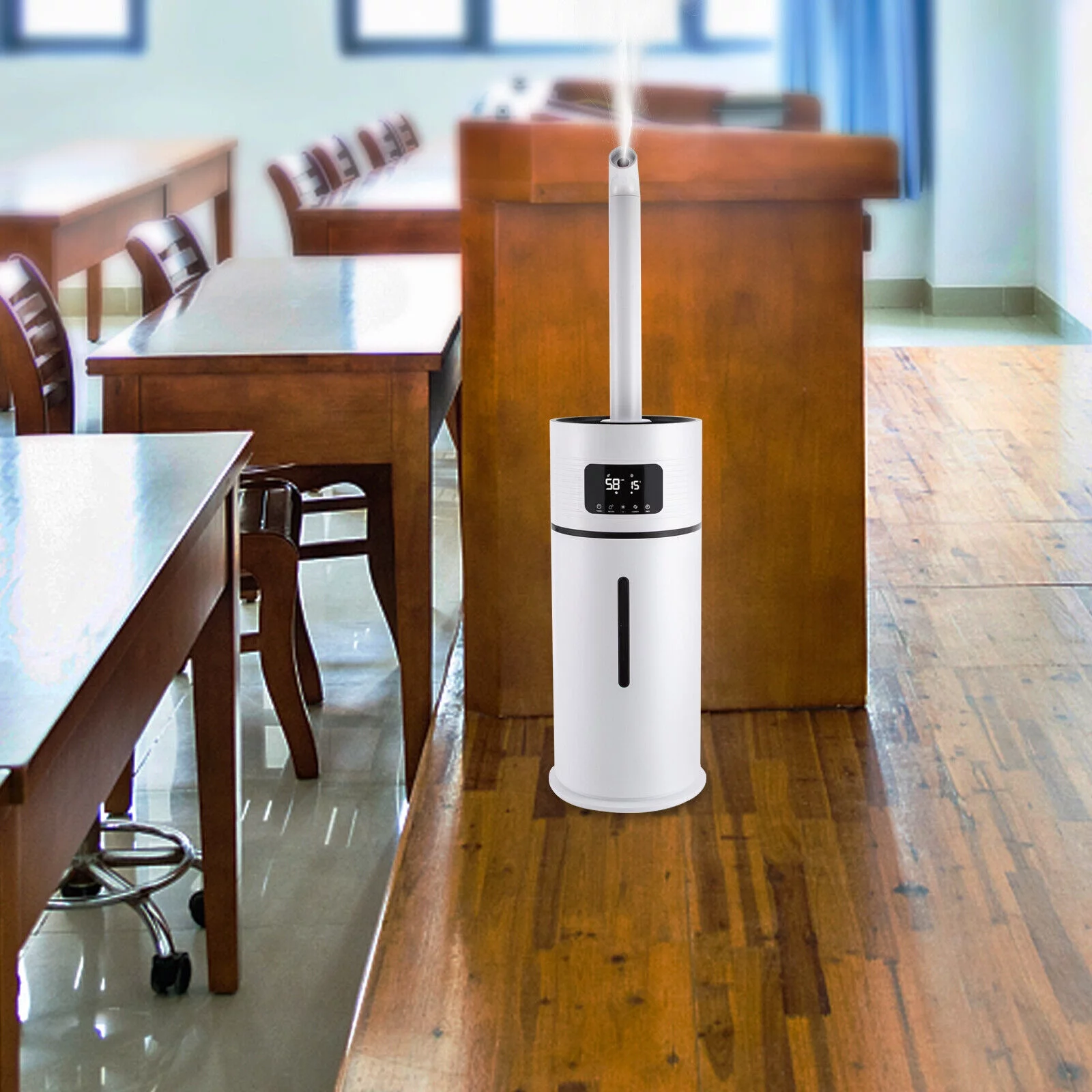 ZhdnBhnos 15L/4Gal Commercial Air Humidifier Large Room Essential Oil Cool Mist Diffuser Whole House 360° Nozzle 538.2ft²