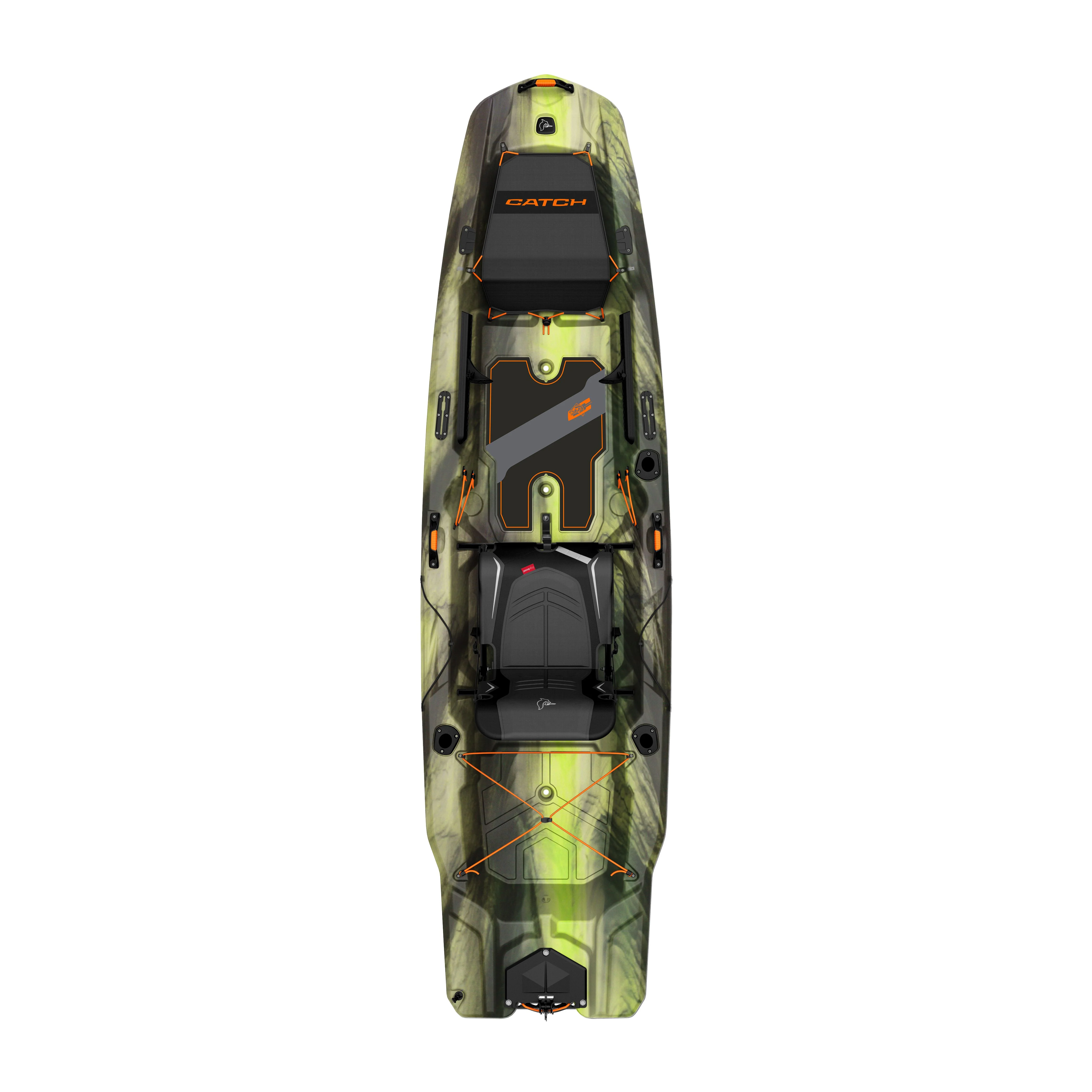 Pelican - Catch Mode 110 - Premium Angler Kayak - Fishing Kayak with Lawnchair seat - 10.5 ft - Venom