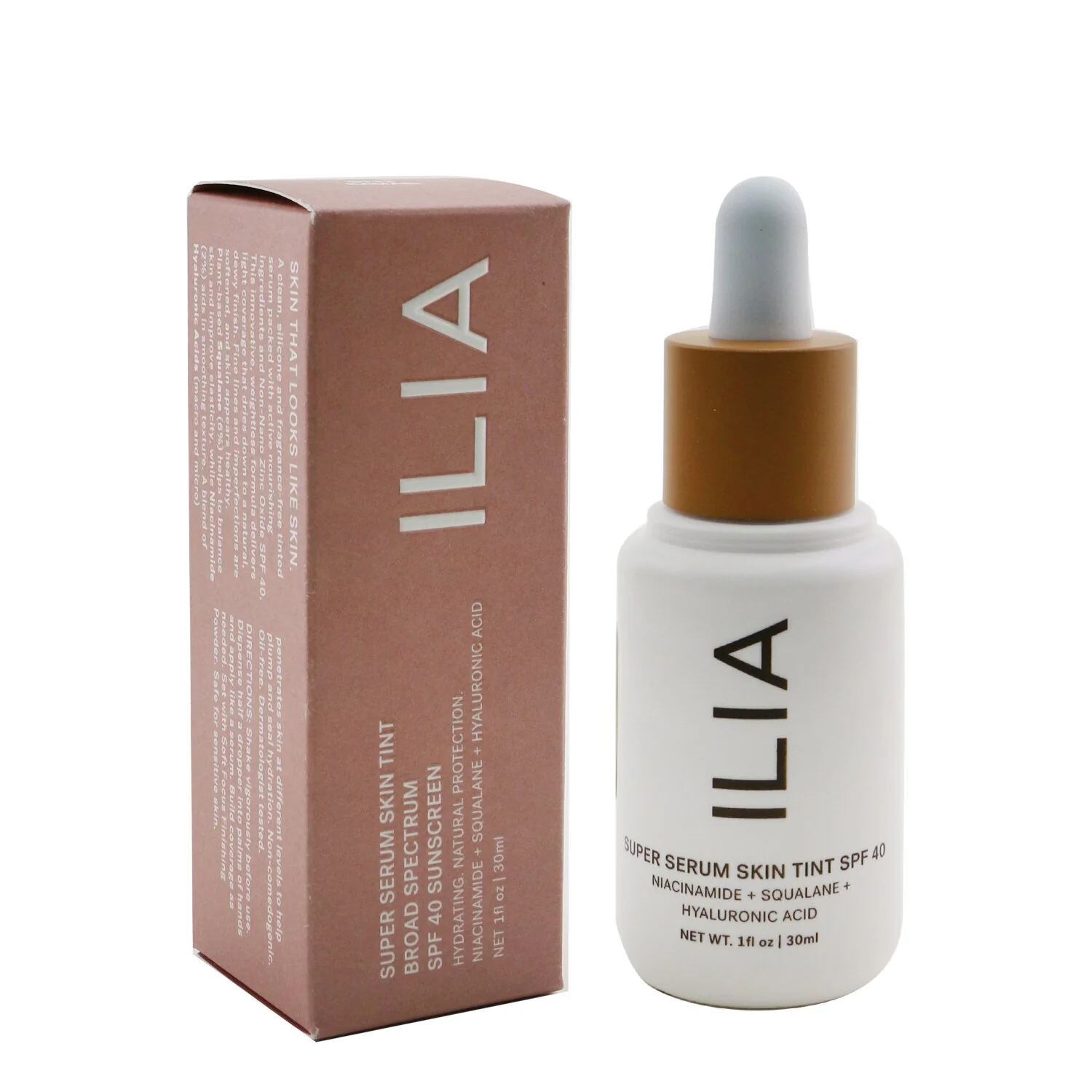 ILIA Super Serum Skin Tint SPF 40 - # ST12 Kokkini (Medium With Neutral Warm Undertones)  30ml/1oz