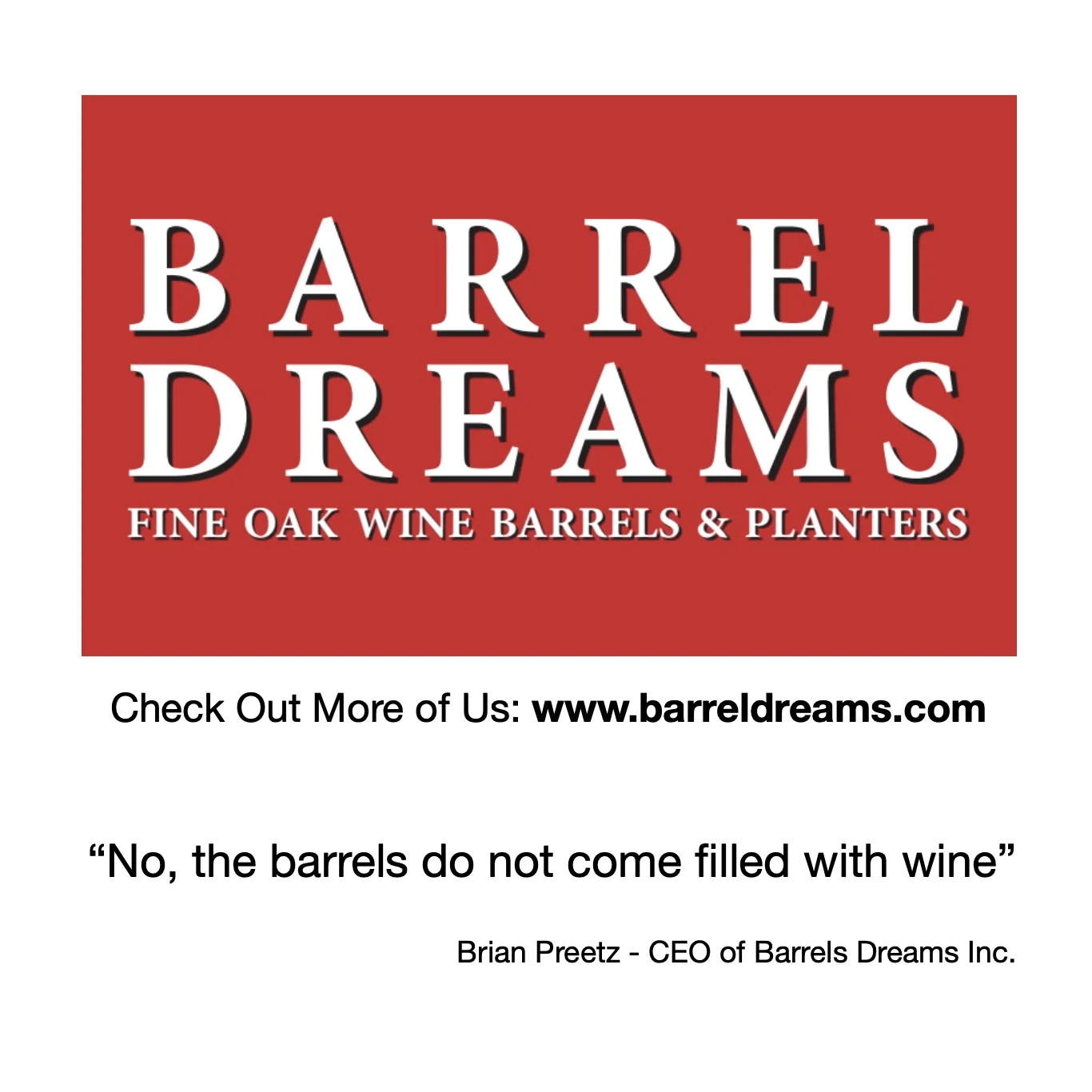 Long 1/2 Cut Wine Barrel