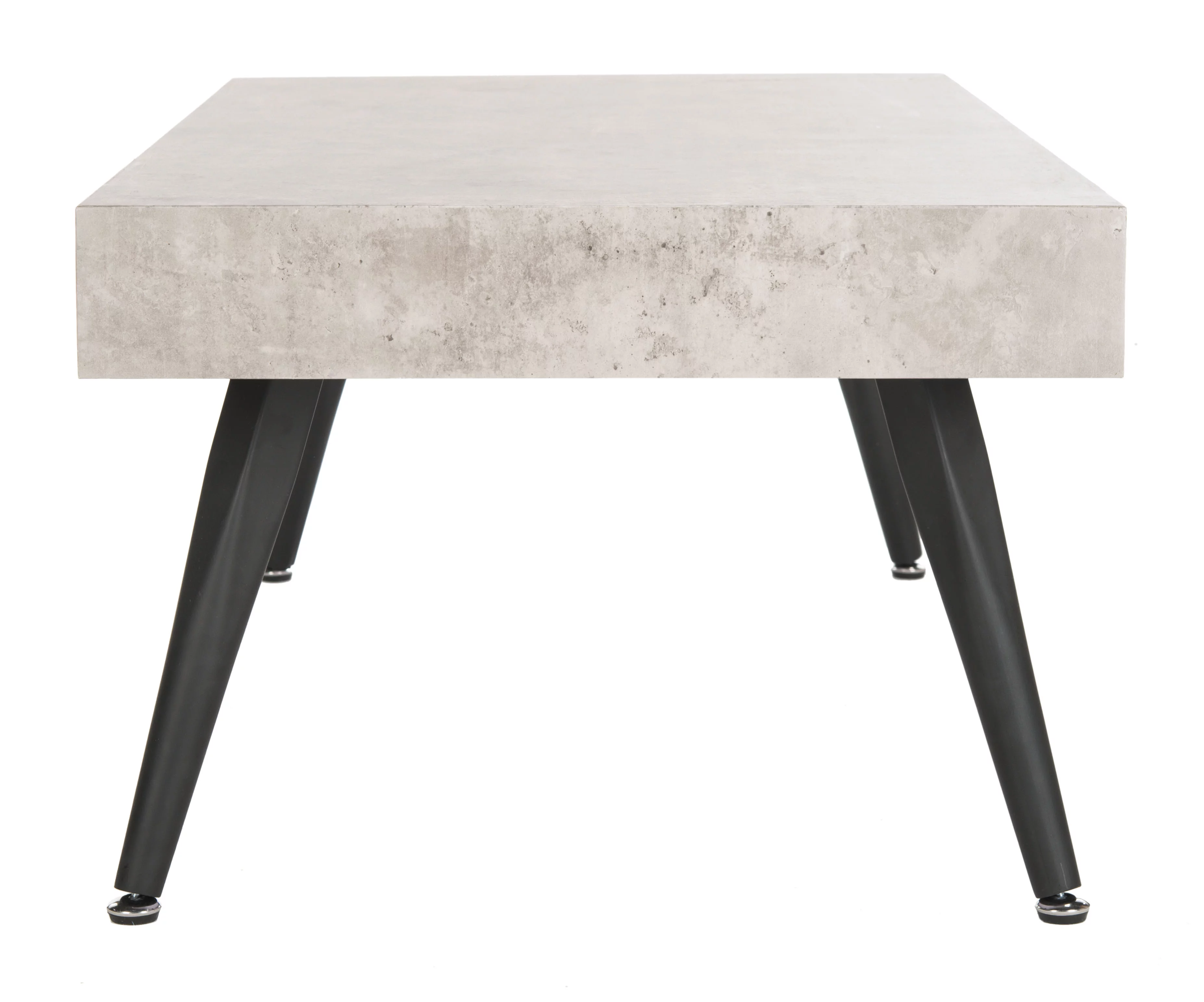 SAFAVIEH Cedric Rectangular Mid-Century Coffee Table, Light Grey