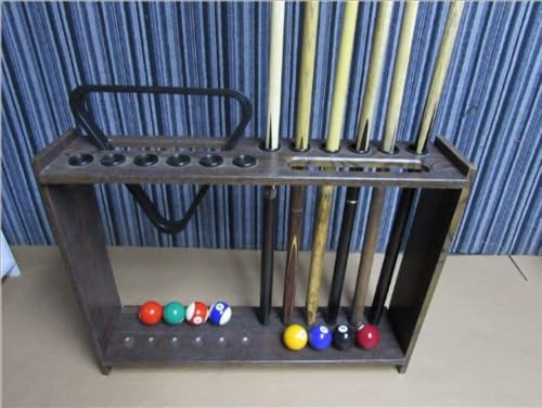 Vertical Pool Cue Rack Stand, 12-Hole Double Row Billiard Cue Holder for Home & Club Use, Floor Standing Storage (73x17x57cm, White/Wine Red)