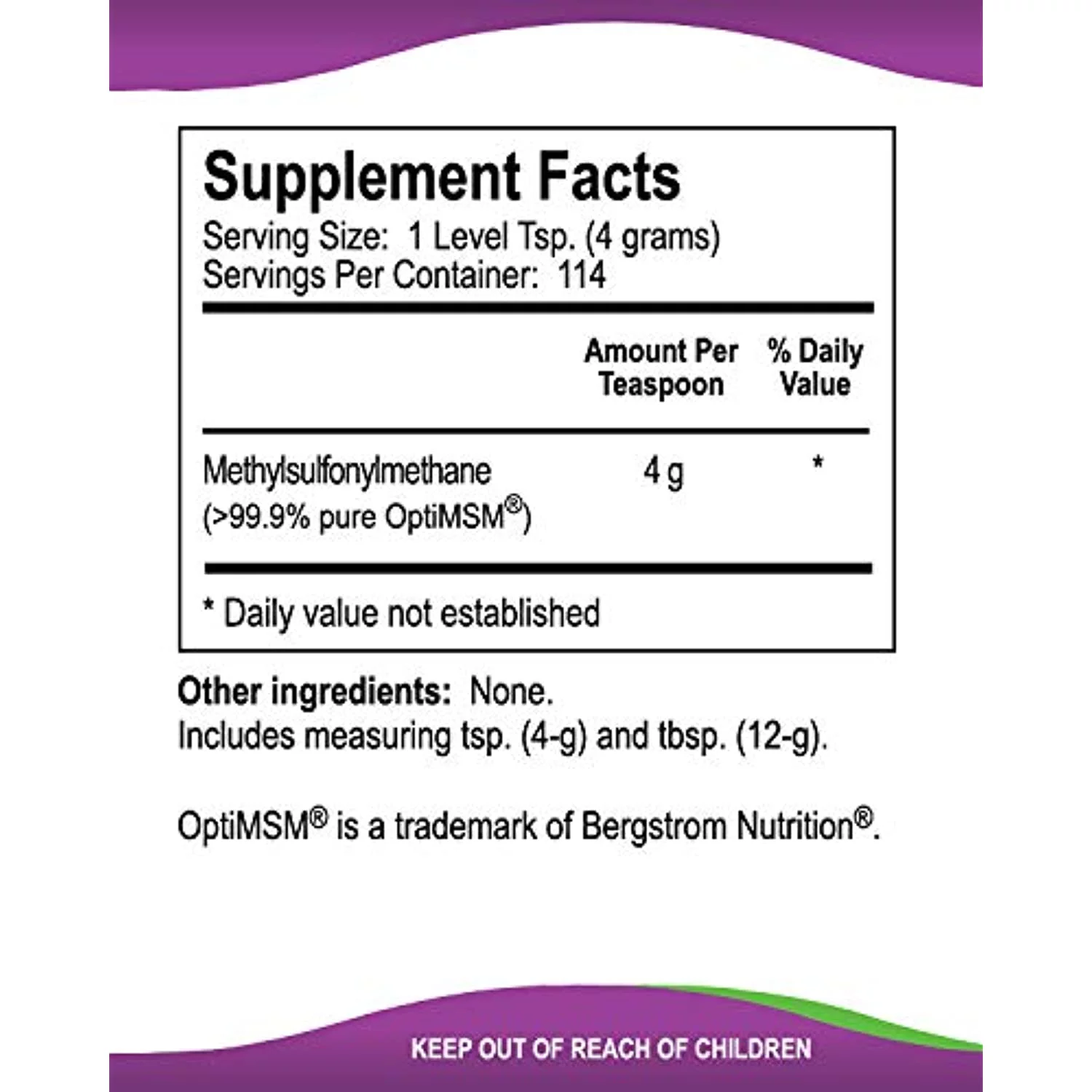 MSMPure Course Flakes 1 lb