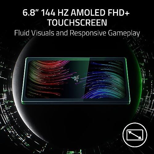 Razer Edge WiFi Gaming Tablet: Snapdragon G3X Gen 1 - Console-Class Control with HyperSense Haptics - 6.8” 144Hz AMOLED FHD+ Touchscreen - Android, PC, Xbox, Cloud Gaming - Powered Nexus App