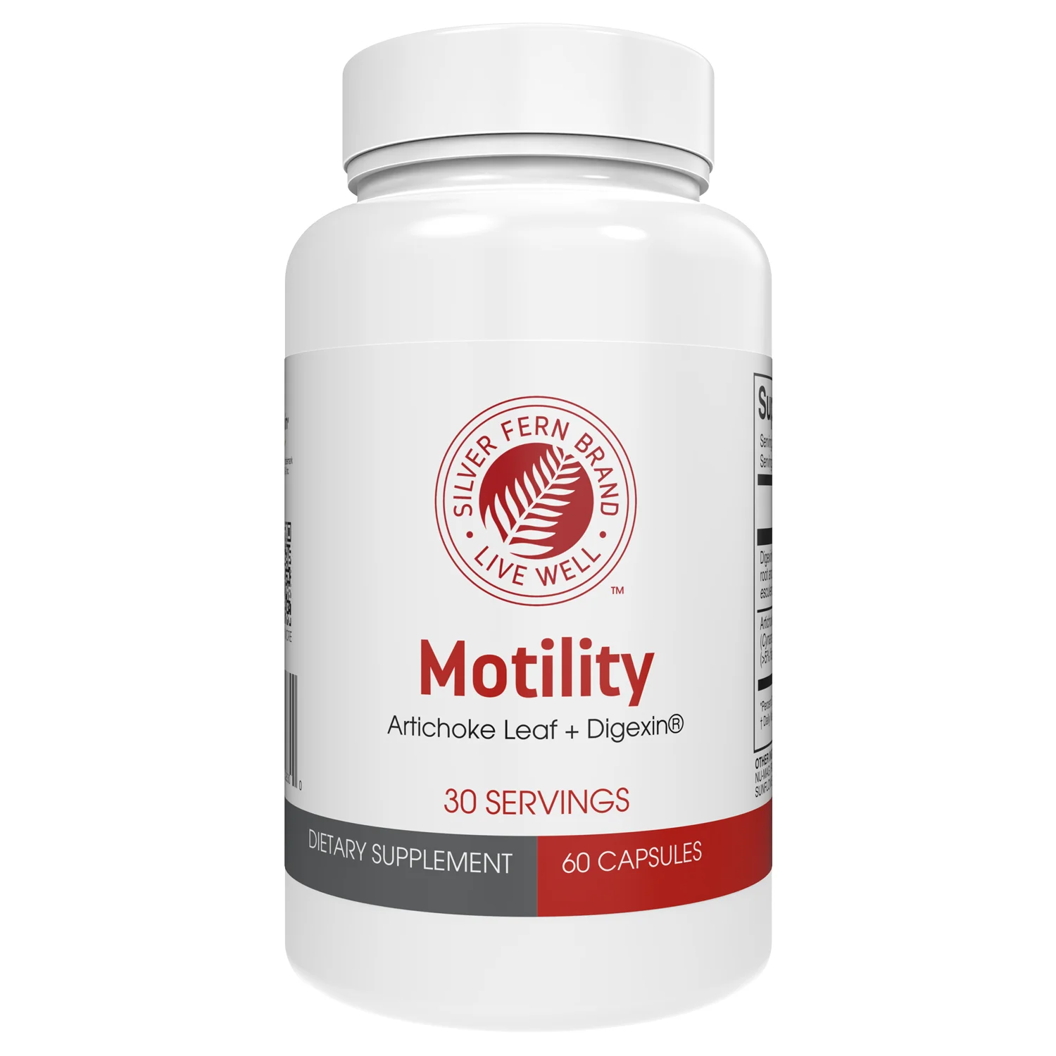 Silver Fern Brand Motility Non laxative Constipation Support 60 Capsules