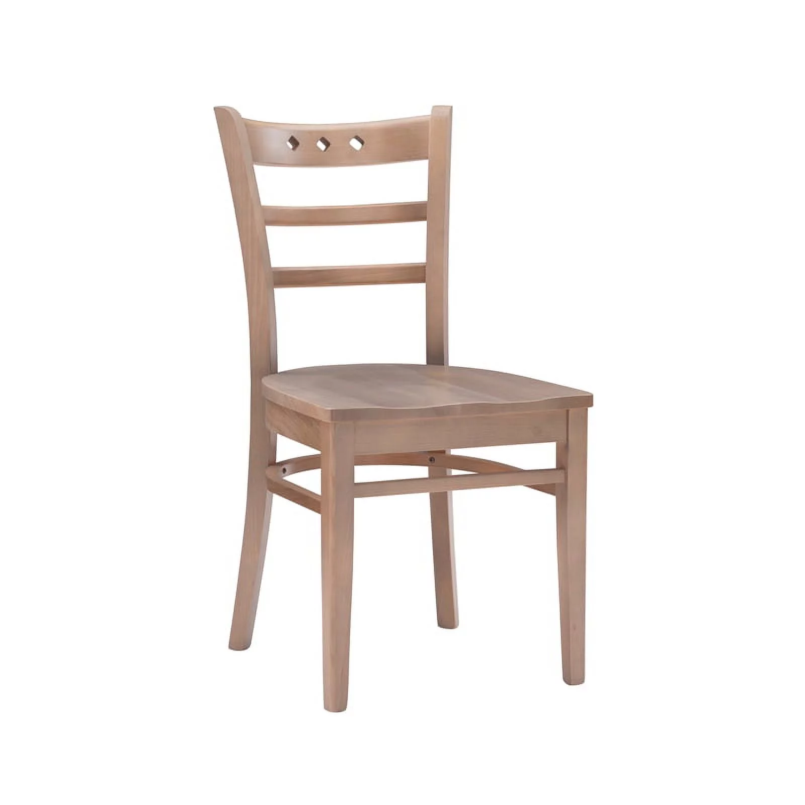 Linon Sloan Solid Wood Commercial Grade Set of Two Chairs in Natural