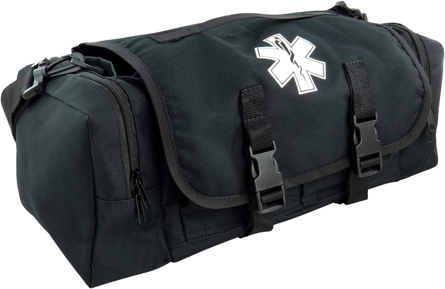 LINE2design Fully Stocked Ems Supplies First Responder Medical Bag Kit - Black