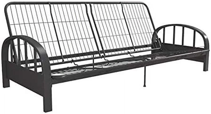 Futon Frame In Gunmetal Grey