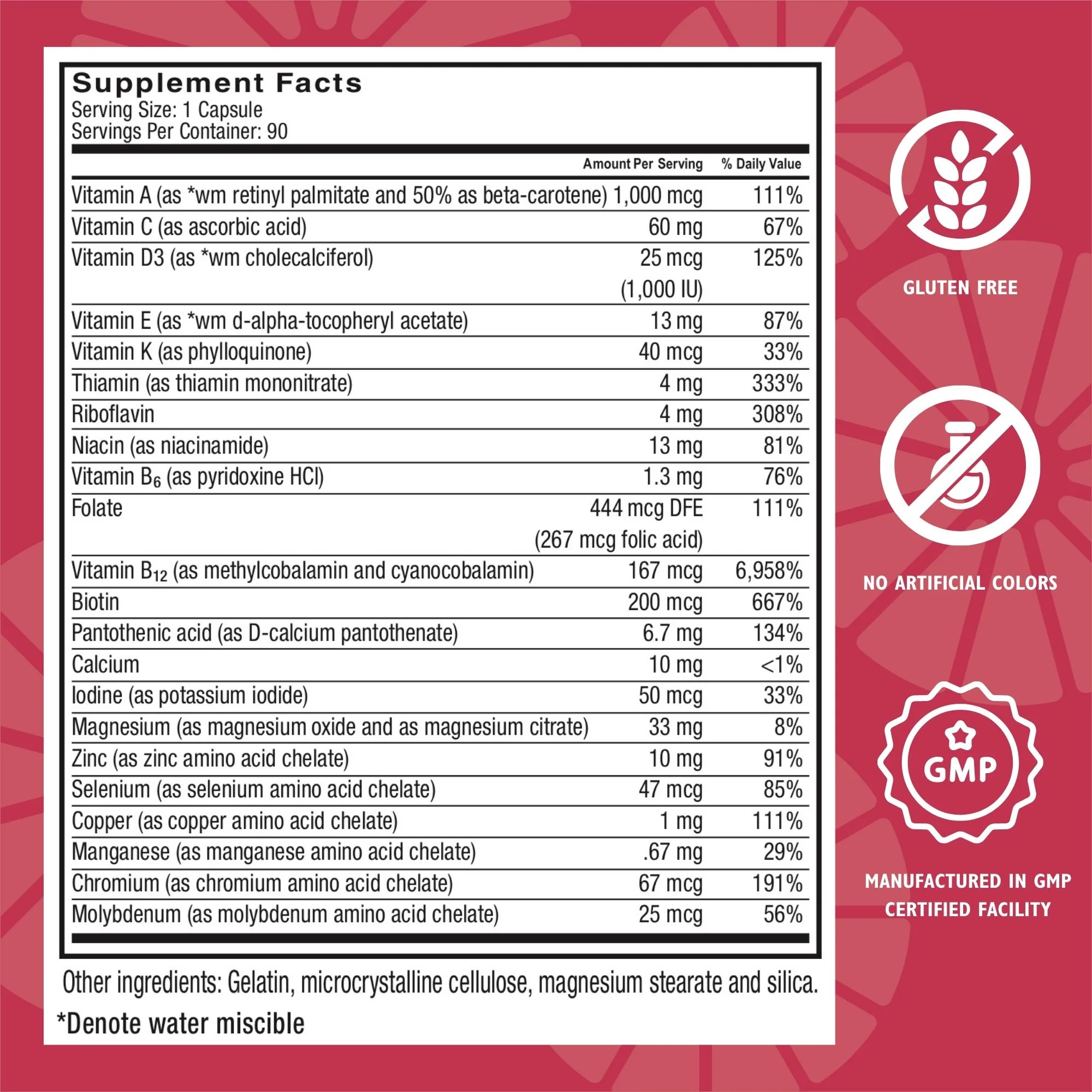 Celebrate Vitamins Bariatric Multivitamin without Iron Capsules, 90 count