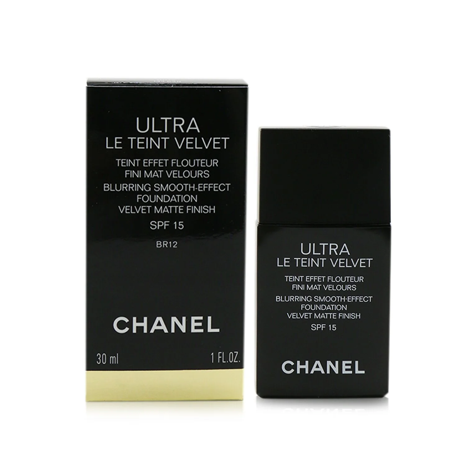 Chanel Ultra Le Teint Velvet Blurring Smooth Effect Foundation SPF 15 - # BR12 (Beige Rose)  30ml/1oz