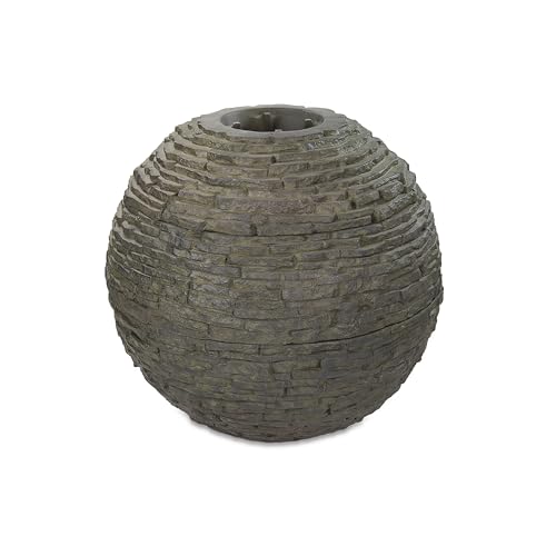 Aquascape Stacked Slate Sphere Water Fountain for Yard, Landscape, and Garden, Small | 78287