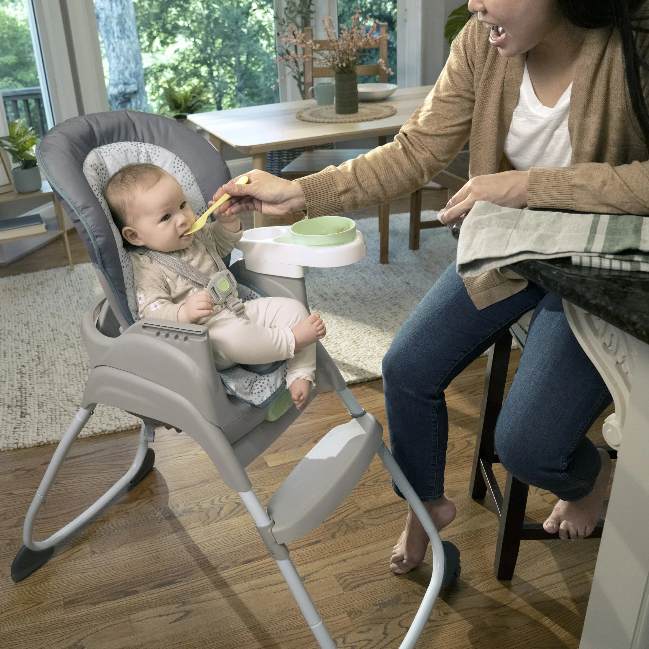 Ingenuity Full Course 6-in-1 High Chair – Unisex, Age Up to 5 Years – Astro