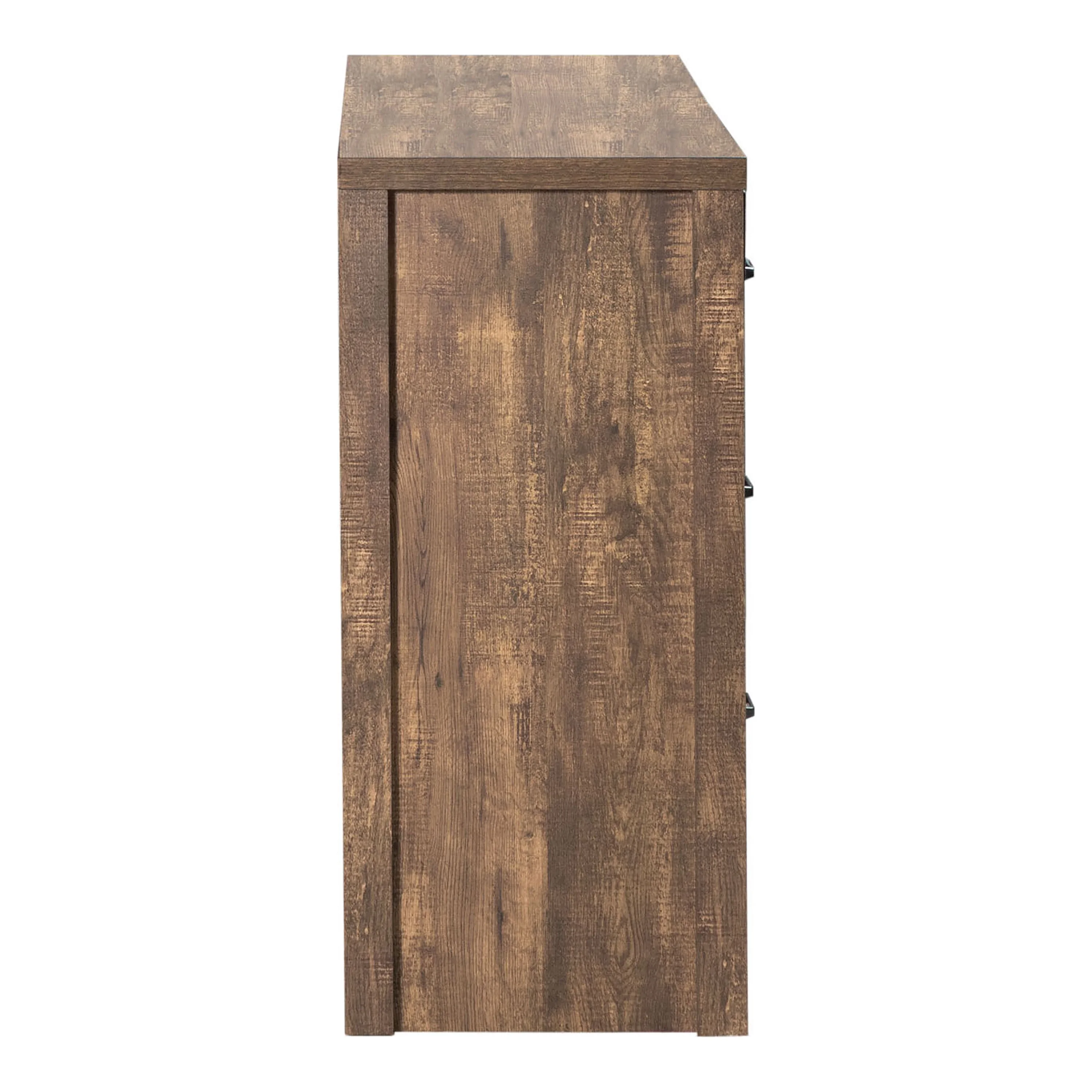 Furniture of America Bend Solid Wood 6-Drawer Dresser, Light Walnut