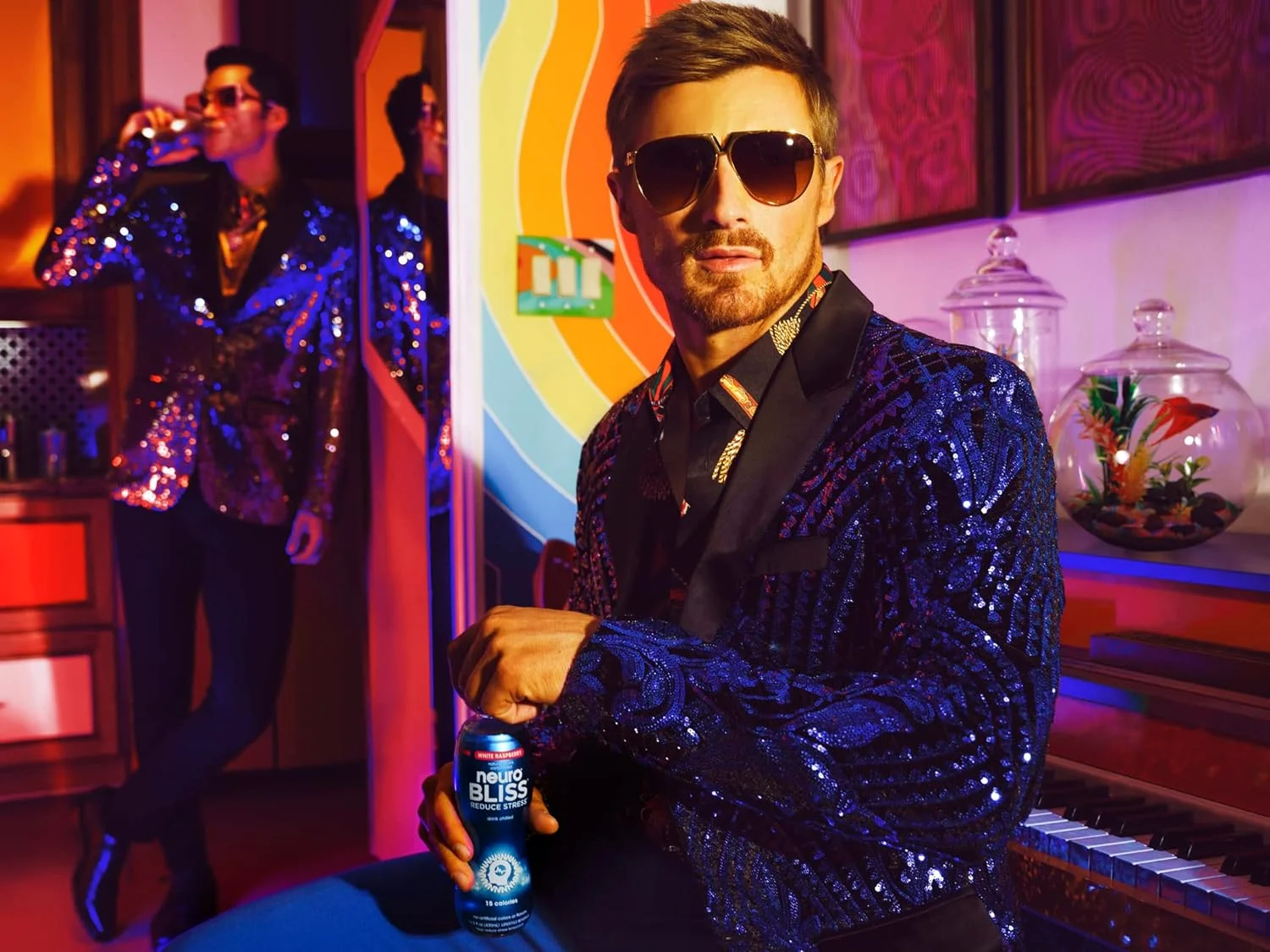 neuroBLISS, Raspberry, Stress Reducing Beverage; 16.9 Fl Oz (Pack of 12)