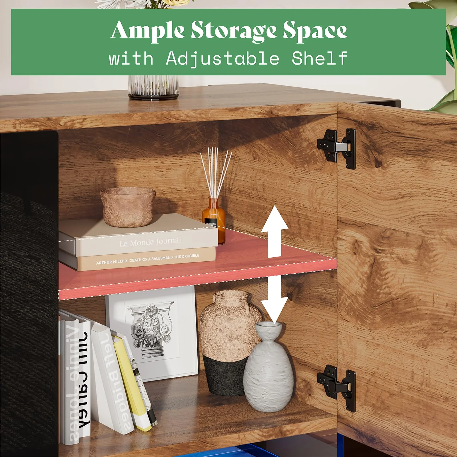 AMERLIFE Fireplace TV Stand, 80