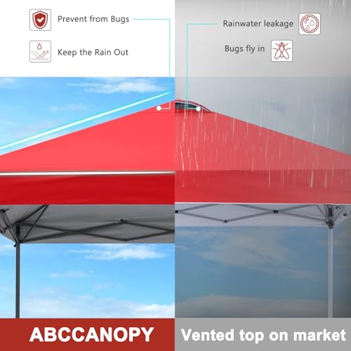 ABCCANOPY Pop Up Canopy - Outdoor Patio Portable Canopy Tent Heavy Duty for Backyard and Deck with 4 Sandbags(White, 10x10)