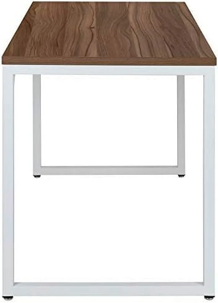 Industrial  Desk-47 L Commercial Grade  Office Desk-Mahogany/Black