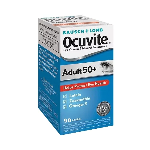 Ocuvite Adult 50 Plus Eye Vitamin/Mineral Supplement Softgels - 90 Ea, 2 Pack