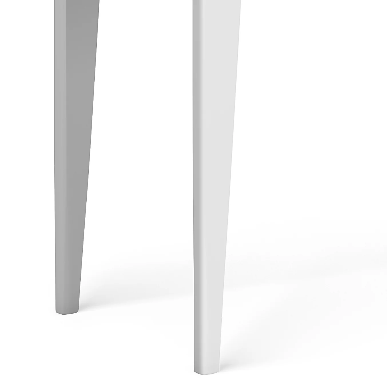 Simpli Home Harper Solid Hardwood 54 inch Wide Mid Century Modern Console Sofa Table in White